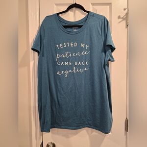 Torrid Teal Graphic Short Sleeve Tee